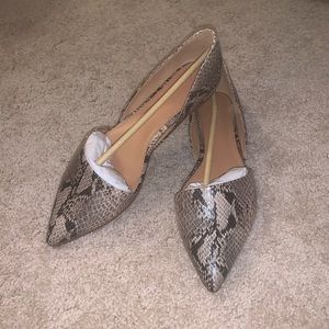 J Crew Snakeskin flats